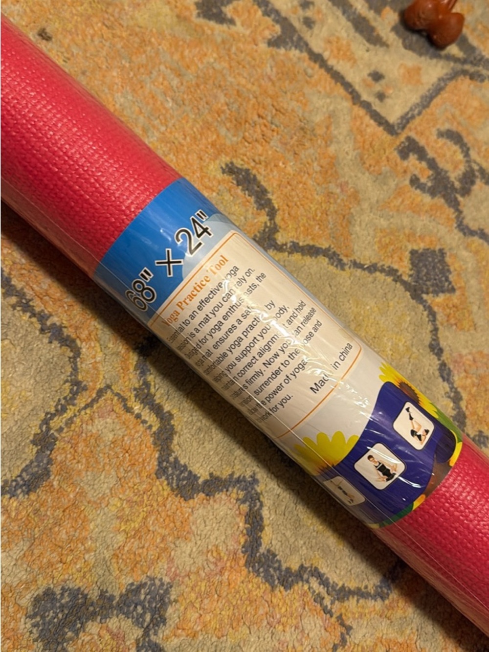 Pink Yoga/Exercise Mat - 68" x 24"